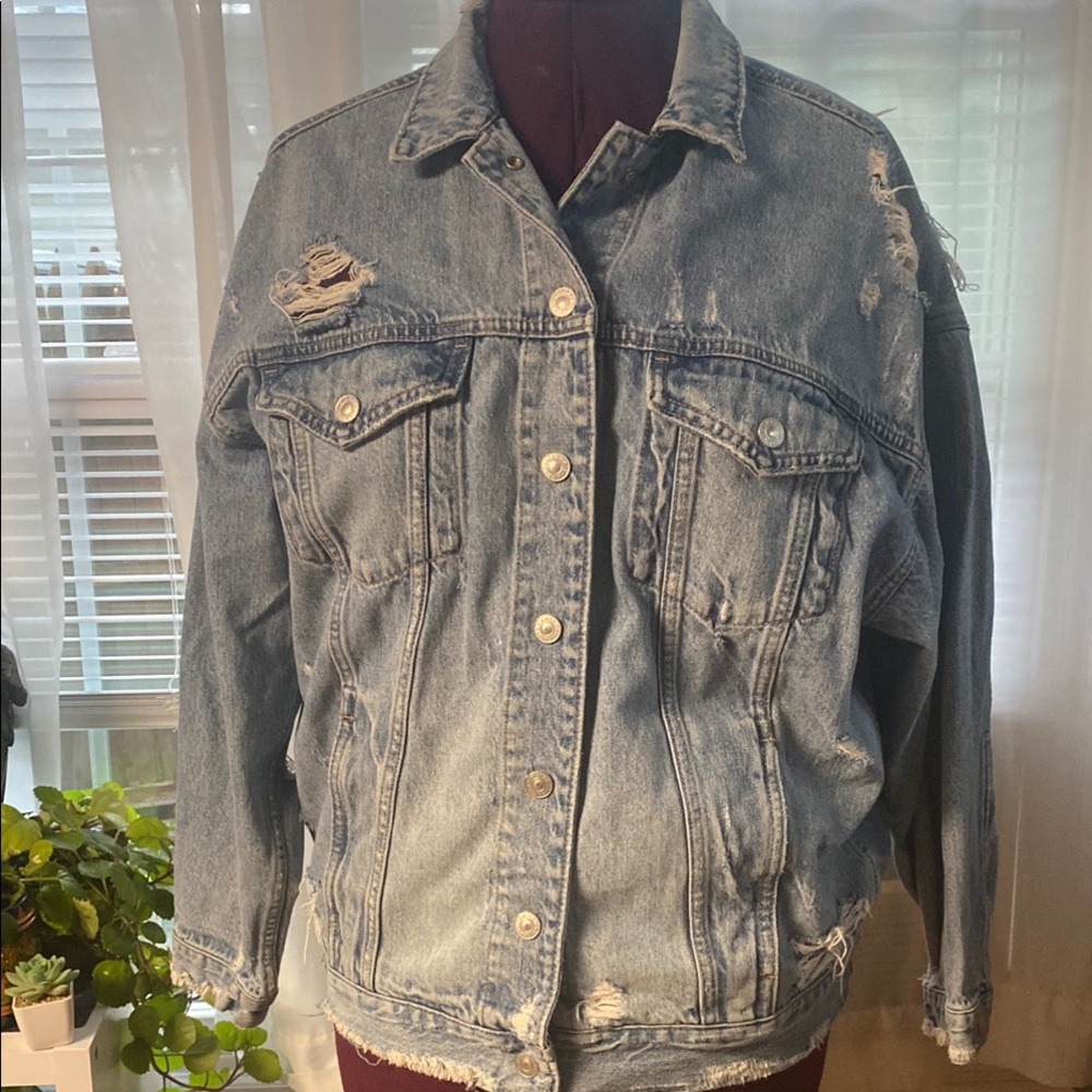 American Eagle Blue Jean Jacket Classic Style